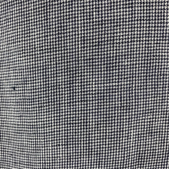 BAND OF OUTSIDERS Size 40 Navy & White Houndstooth Linen Notch Lapel Suit - Picture 3 of 7